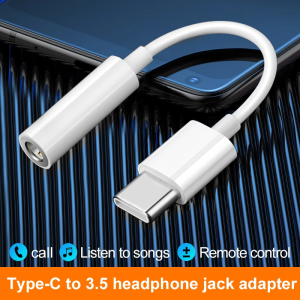 USB C to 3.5mm Headphone Jack Adapter Aux Audio Cable For Samsung Galaxy Huawei Xiaomi iPad Pro iPhone OnePlus Phone Earphone