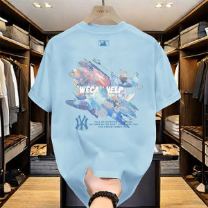 Mens Summer INS Style American Designer Clothes Short Sleeve round Collar Printed Ethnic Fashion Show Clothing MLBREEZE-8328