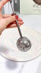 Dụng cụ lọc trà inox 304 cao cấpCây Lọc trà thép không gỉ vợt lọc trà sang trọng