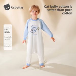 Usbettas | Autumn Spring Cotton Stomach Protection Baby Girls Romper