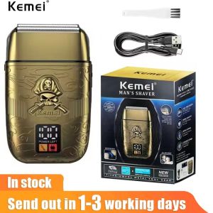 Kemei Men Metal Electric Shaver and Hair Shaver Rechargeable