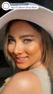 OLALILA Softlens My Lil Moon Grey Wedding Lens/Softlen My Lil Moon Grey Wedding Lens by Pinkinsoftlens