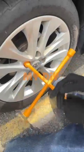 MYDIYHOMEDEPOT - WELLOO 14" Heavy Duty Tyre Opener Cross Wrench Car Emergency Tyre Change Sae Lug Wrench 17mm 19mm 21mm 23mm Cross Wrench Car Truck Lug Wrench Tyre Opener - Spanar Buka Tayar Car Tire Opener Spanner Wrench