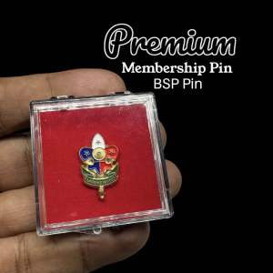 Premium Pin+Case | Membership Pin | World Pin | BSP Pin | Investiture Pin | Butterfly back Clip | from Telamaestra