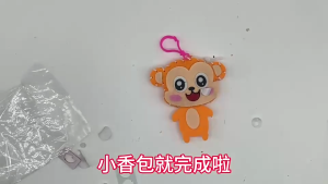 DIY พวงกุญแจ พวงกุญแจตุ๊กตา พวงกุญแจการ์ตูนน่ารัก ของเล่น งานฝีมือเด็ก  DIY Keychain Handmade