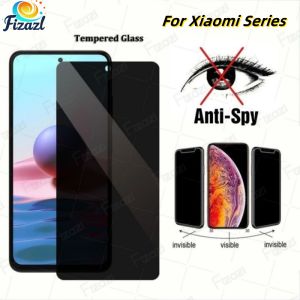 Anti-Spy Peep Privacy Tempered Glass For Redmi Note 14 13 12 11 11s 10 10s 9 9s Pro Plus Redmi 9 9A 9C 10 10C 12 12C 13 13C 14C 4G 5G Screen Protector