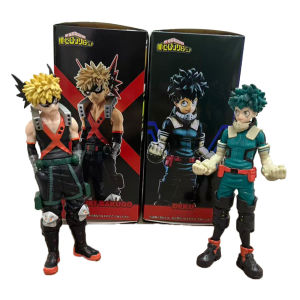 Bandai | New 17cm Bandai Boku No Hero Academia Deku Bakugo 2PCS Figure Set High Detail Anime Statue Desktop Decoration Gift