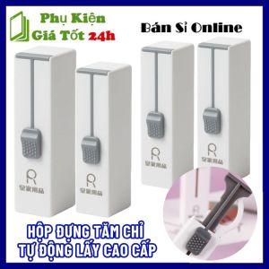 Hộp Đựng Tăm Chỉ Nha Khoa Tự Động Lấy Tăm Thông Minh Tiện Lợi - Hộp Nhựa Đựng Tăm Xỉa Chữ R Cao Cấp