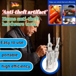 🔥【Home Anti-Theft Artifact】🔥2-in-1 Lock Pick Maintenance Repair Tool Kits Car Door Unlock Tool Car Door Porta Lock Pick Decoder 汽车开锁器