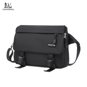 LouisWill Sling Bag for Men Chest Bag  for Men Crossbody Shoulder Bags Messenger Bag Men Waterproof Crossbody Bag Large Capacity Sling Bags Simple Casual Sport Street Bag Student Teenager Bag Shoulder Bag for Men