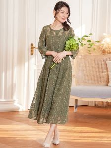 Summer 2023 Lace Hollow out Womens Dress Slimming Overhead Solid Color Midi Skirt Mini Dress Korean Style A-Line Polyester Fiber