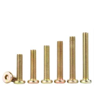 Set 10 cái M6 Bulong lục giác chìm đầu dẹt M6 thép mạ