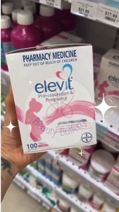 [HÀNG CHUẨN ÚC] Viên uống bổ sung vitamin Elevit Pre-conception & Pregnancy bầu cho mẹ 100 viên