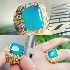 Cincin Batu Bacan Crystal Warna Spesial