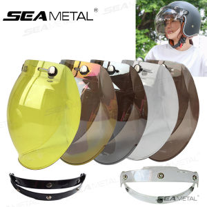 SEAMETAL Open Face Helmet Lens Motorcycle Helmets Bubble Len Flip Up Motorcycle Helmet Accessories