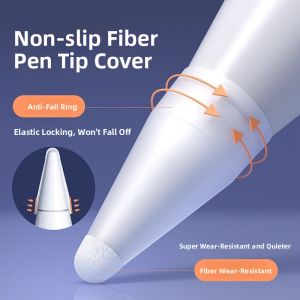 Anti-Slip Anti-Drop Durable Silent Pen Tip Protector for Apple Pencil 1/2 and Huawei m-pencil