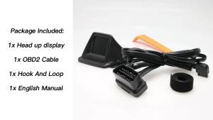 RYSJM | OBD2+GPS HUD P8 Speedometer On-board Computer Head Up Display Car Tachometer RPM Turbo BOOST Oil Pressure RPM Water Temp