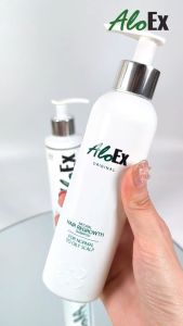 AloEx Original Shampoo 1 ขวดและ AloEx Hair Serum 50 ml. 1 ขวด - ลดผมขาดร่วงสำหรับผมธรรมดา ผมมัน-เหงื่อออกง่าย