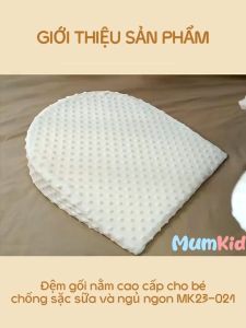 Gối chống trào ngược cho bé Đệm chống sặc cho bé sơ sinh kèm đệm ngủ định hình tư thế nghiêng 15 đến 45 độ - Babychic