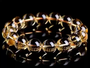SG local Natural Power Citrine Gemstone Bracelet High Clarity 6A Grade Pure Intense Golden Texture Smooth Round Stone Beads Spiritual Healing Jewelry