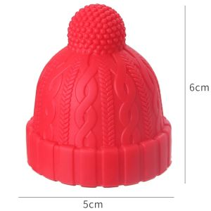 Adorable Silicone Wine Stopper Red Wine Bottle Sealer ness Preserver Champagne Anti-explosion Kitchen Utensils Little Red Hat