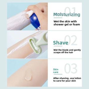 Portable No-Feel Hair Removal Tool for Men And Women Salon Quality Microblade for Armpit And Leg Hair Removal Home Beauty Care