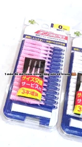 Bàn Chải Kẽ Răng Hình Chữ I Nhiều Size Loại Bỏ Mảng Bám Hiệu Quả KURASHI RHYTHM 15 Cái/ Vỉ