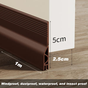 Door Bottom Sealing Strip Weatherstripping Windproof Dust Insect Prevention Self-Adhesive Sound Insulation Window Seal Strip
