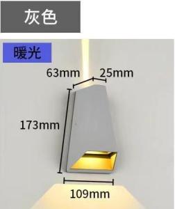 Outdoor Double Head Wall Lamp Waterproof Aluminum Body LED Light for Exterior Walls Courtyards Porches Modern Minimalist Style