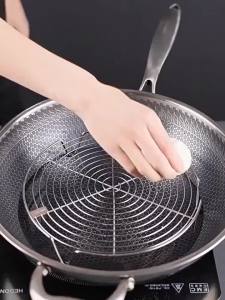 ★1Pc Stainless Steel Steamer Rack Multifunction Pot Steaming Tray Dumplings Eggs Grill Stand Kitchen Tableware Cooking Stand