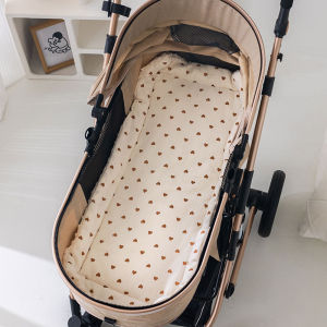 Muslin Baby รถเข็นเด็กเบาะผ้าห่มเด็กอ่อนจุด Backing Baby Carriage Pram ที่นอนผ้าฝ้าย 40*80 ซม.