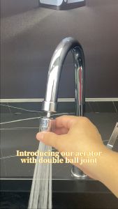 JOMOO Faucet Bubbler 360° Rotatable Faucet Aerator Water Saving Dual Mode Swivel Splash-Proof Sediment Filter Tap for Basin & Kitchen Tap