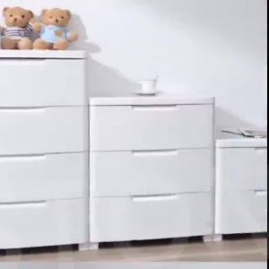 JJ.SG Plastic Storage Drawer Cabinet With Lock Thickened Drawer Cabinet With Wheels Space Saving