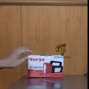 SURYA SHT L15W 12LED Senter Tangan Besar 15 Watt 12 LED + Lampu Emergency Tahan Lama Garansi Pabrik