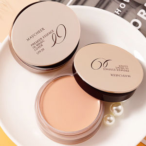 MAYCHEER Essence Natural Concealer Powder Compact Foundation Womens Cheek Tint Dark Circles Spot Covering Moisturizing Makeup Base