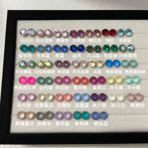 Flashy Titanium Alloy Ear Studs with Large Diamond Spiral Bone Pins Fashionable Womens Jewelry Collection Two