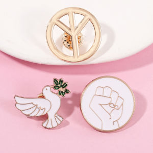 Peace Dove Brooch Pin Personalized Expectation Cute Love Gift Reward for Men Women Students Badges Accessories
