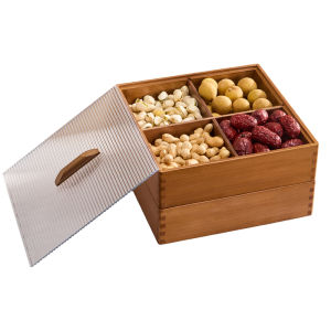 Covered Sectioned Snack Tray