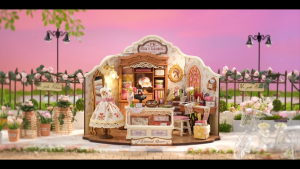 Robotime Rolife Elsas Tailoring DIY Wooden Miniature Dollhouse (DG178) 3D Puzzles Wooden Crafts Kits