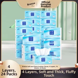 Breeze | Soft and Thick Cushioned Tissues 76 Sheets/Pack