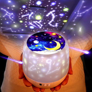 Sentexin Universe Star Night Light Projector for Children Romantic Rotating Star Sea LED Lamp for Baby Nursery Best Birthday Christmas Gifts 6 Sets Of Theme
