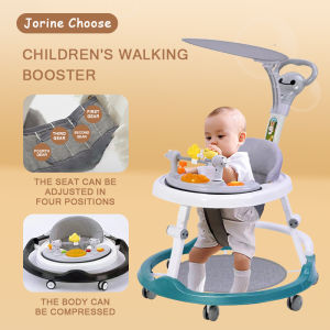 【Easy to walk】JC Baby Walker Training Walker Adjustable Body & Cushion For 6 -18 Months For Toddlers walker for baby boy baby walker for girl With Music and Handle