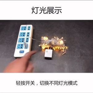 10m 100LED 8 Modes Christmas String Light Outdoor Decoration Fairy Light DC charging for Party Holiday Christmas Gifts CML100