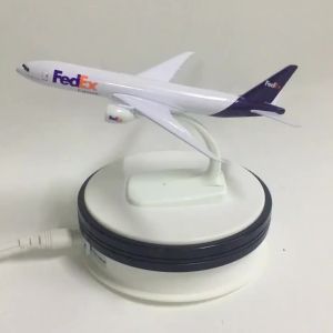 2025JASON TUTU 20cm Plane Model Airplane Model FedEx Aviation Boeing 777 Aircraft Model 1:300 Diecast Metal Airplanes Planes Toys