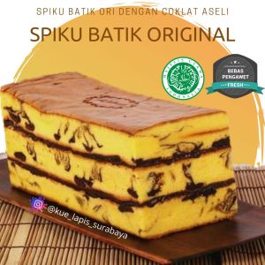 Kue Bolu Lapis Surabaya/Spikoe/Spiku Original Batik Asli dengan Resep Kuno