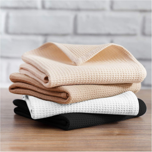 4/8/12Pcs 40Cm×60Cm 100% Pure Cotton Four-Color Waffle Kitchen Towels Best Kitchen Towels Super Soft and Highly Absorbent Dishcloths Cleaning Cloths Kitchen Decor Living Room Decorations Kitchen Essentials Home Essentials.