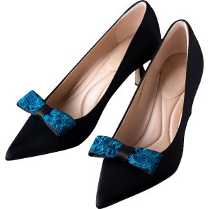 Removable Bow Knot High Heels in Sheep Leather by Lin Xi Elegant Spring Summer Fashion Single Shoes for Young Women