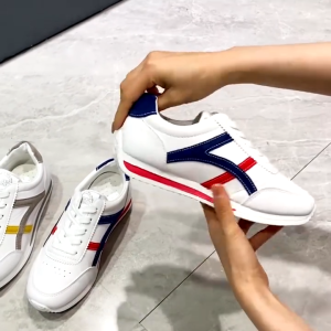 Trendy 2025 Little White Shoes for Women  Korean - style Casual Running Flat Shoes (Please Add One Size) #2050