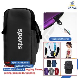 NANVAN NVN-TL14 TEMPAT TAS HP SELEMPANGG/ ARMBAND / DI TANGAN SPORTS UNTUK OLAHRAGA / GYM / OUTDOOR ACTIVITY