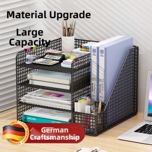 Desktop Office Book Stand File Organizer Filing Storage Rack